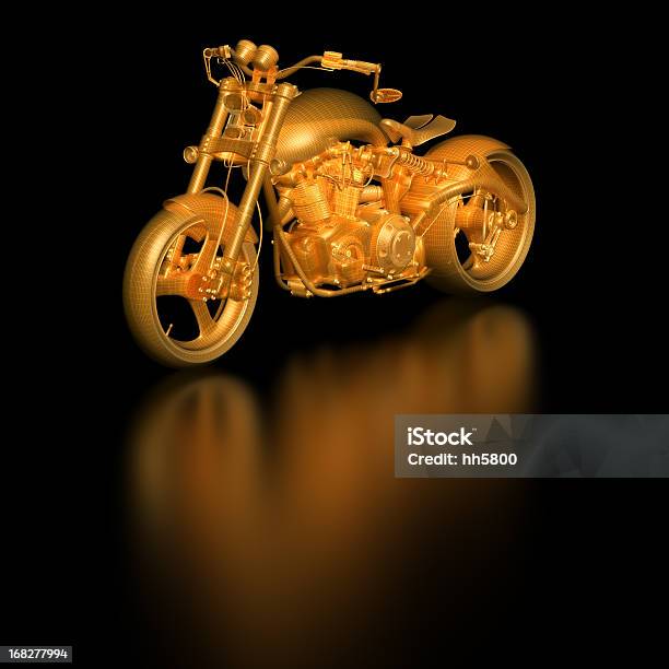 3 D Disegno Blueprint Motocicletta - Fotografie stock e altre immagini di Motocicletta - Motocicletta, Tridimensionale, Astratto
