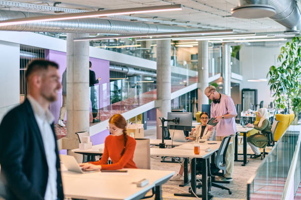 istock In a modern startup office, a diverse group of young professionals collaboratively tackles various business problems and challenges, surrounded by their engaged colleagues, fostering innovation and productivity 1682801513