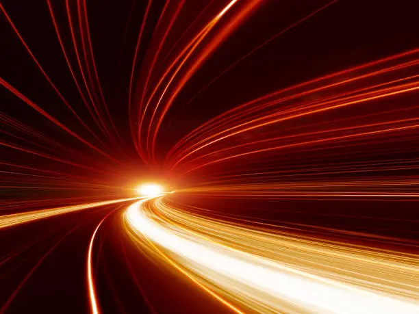 Photo of Abstract Speed motion in highway tunnel