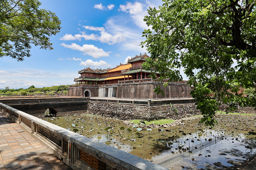 entrance of imperial ancient city, the citadel of hue. This was the imperial capital of vietnam during the nguyen dynasty.