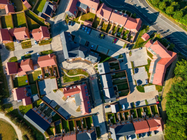 istock Aerial view of new housing development 1682835803