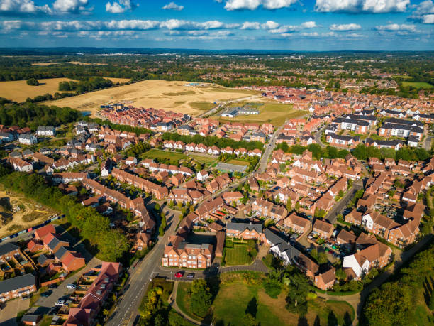 istock Aerial view of new housing development 1682836603