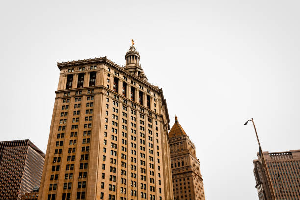 A glimpse at New York City building.