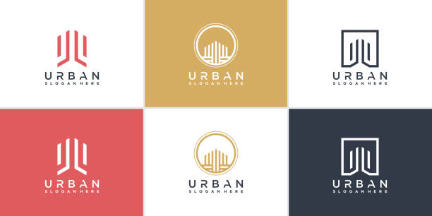 Urban city  collection Premium Vector Urban city  collection Premium Vector hometown stock illustrations