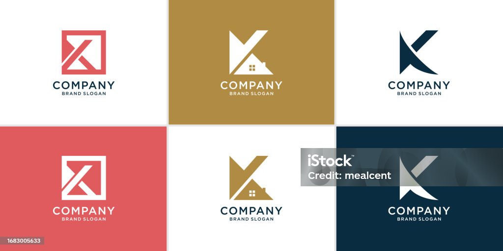 Unique K Design Letter K Collection With Creative Unique Concept Premium Vector Stock ...