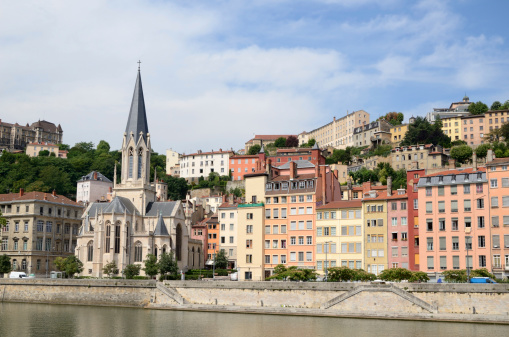 Old quarter of Lyon - the oldest city in France.