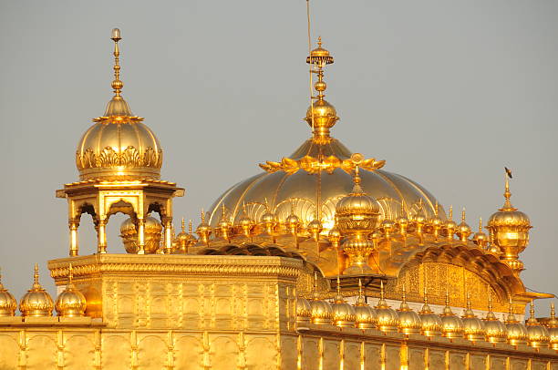 templo dourado de amritsar, punjab, índia. - amristar - fotografias e filmes do acervo