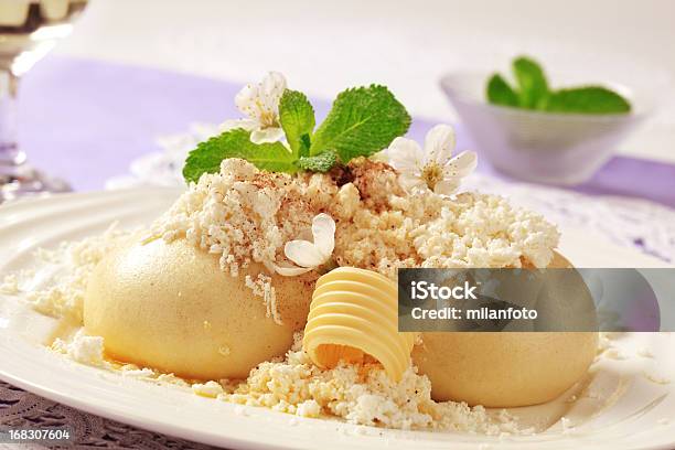 Photo libre de droit de Raviolis De Fruits banque d'images et plus d'images libres de droit de Boulette de pâte pochée - Boulette de pâte pochée, Caillebotte, Fromage en faisselle