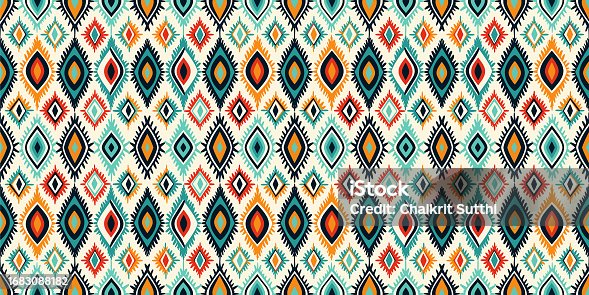 istock Seamless pattern background, Seamless batik pattern, Luxury Decorative Textile Pattern for famous banners. Designed for use wallpaper, curtain, carpet, clothing, Batik, illustration, Embroidery style 1683088182