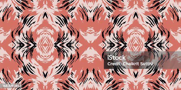istock Seamless pattern background, Seamless batik pattern, Luxury Decorative Textile Pattern for famous banners. Designed for use wallpaper, curtain, carpet, clothing, Batik, illustration, Embroidery style 1683093643