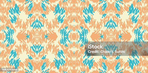 istock Seamless pattern background, Seamless batik pattern, Luxury Decorative Textile Pattern for famous banners. Designed for use wallpaper, curtain, carpet, clothing, Batik, illustration, Embroidery style 1683093646