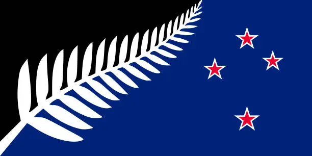 Vector illustration of Kyle Lockwood's New Zealand Flag 2