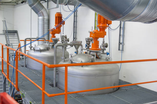 istock Inside view of a modern chemical plant 168311871