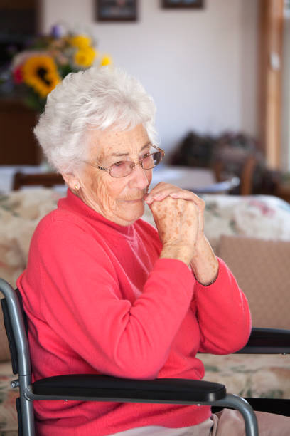 istock Serious Senior in Wheelchair 168314052