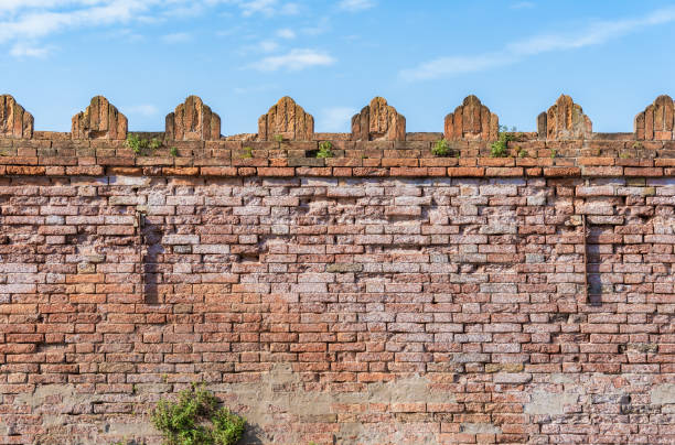 istock Old medieval red brick wall in Venice, Italy 1683189468