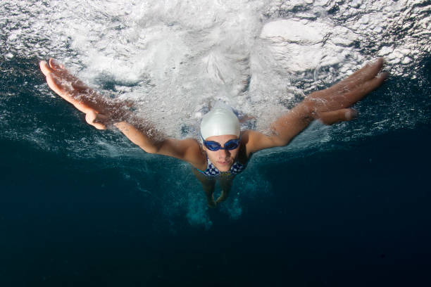 istock Swimmer at butterfly stroke 168325394