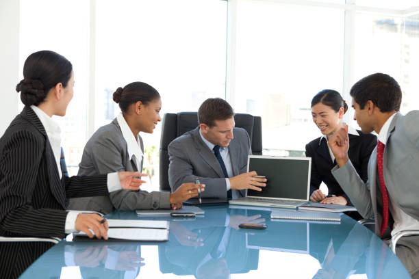 istock Business Presentation on laptop 168328606