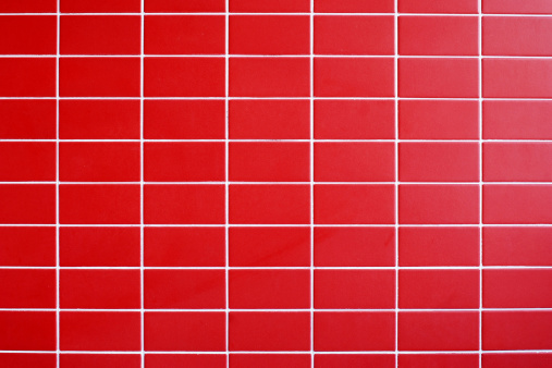 Red tile wall texture background