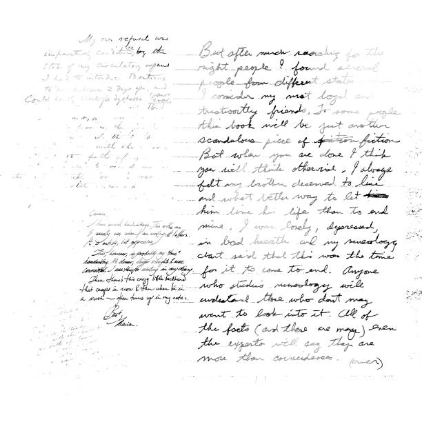 istock Handwritten abstract text wallpaper. Imitation of a abstract vintage lettering. Letters used in inscriptions, ornaments, background 1683352963