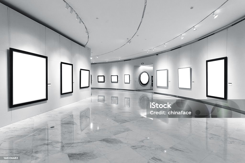 Quadros de exposições - Foto de stock de Galeria de Arte royalty-free