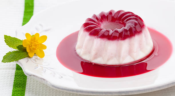Delicious panna cotta dessert