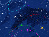 Air traffic colored