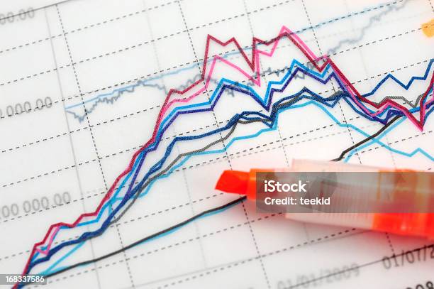 Gráfico De Negóciosconceito Gráfico De Crescimento De Sucesso Empresarial Finanças - Fotografias de stock e mais imagens de Etiqueta de Preço