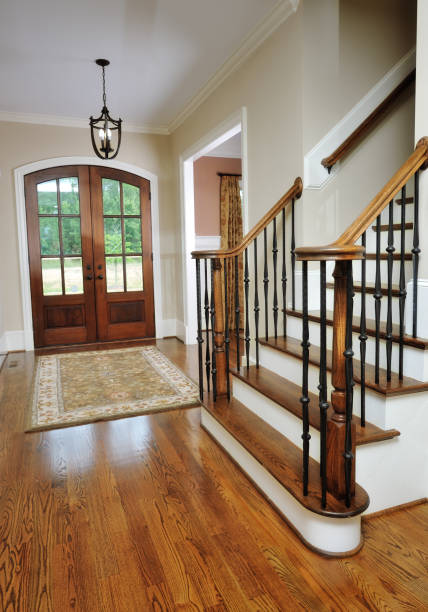 istock Foyer and Stairs of Luxury Home 168338971