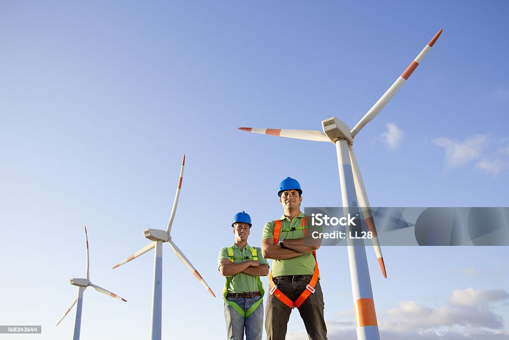 Produção de energia - Foto de stock de Energia Eólica royalty-free