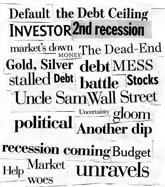istock Print media collage of financial crisis related terms 168346113