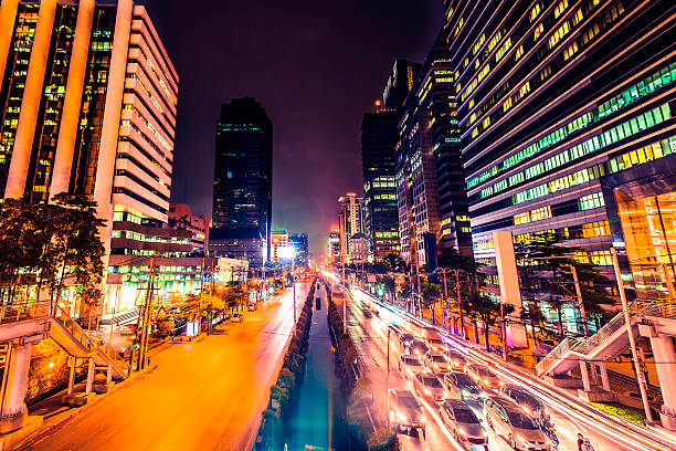 istock Traffic in Bangkok at Night 168346421