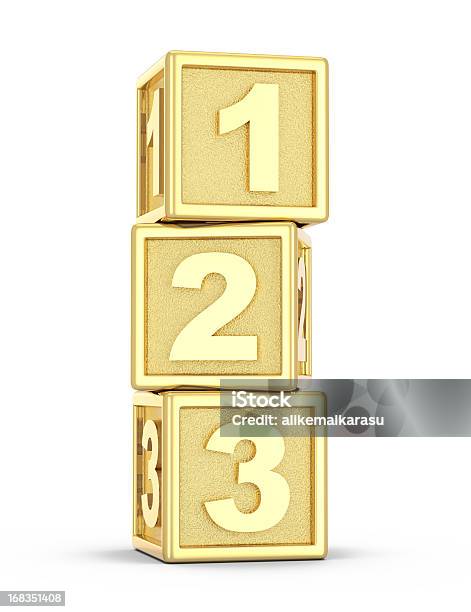 Golden Spielen Häuserblocks Stockfoto und mehr Bilder von Gold - Edelmetall - Gold - Edelmetall, Goldfarbig, Bauklotz
