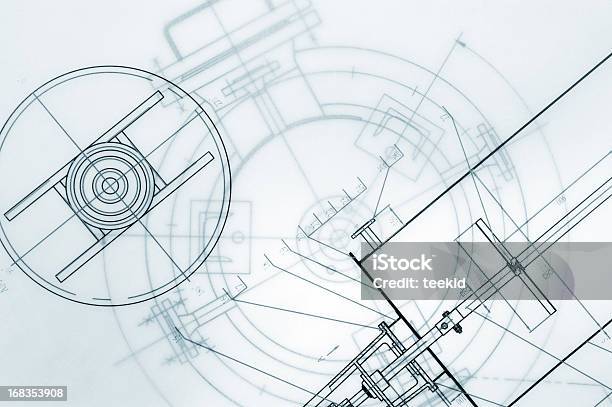 Maschinenbau Technische Zeichnung Stockfoto und mehr Bilder von Lageplan - Lageplan, Technische Zeichnung, Ingenieurwesen