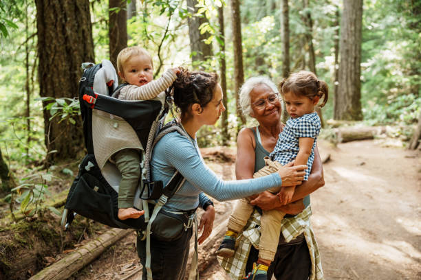 istock Mother comforting preschool age daughter while hiking 1683553236