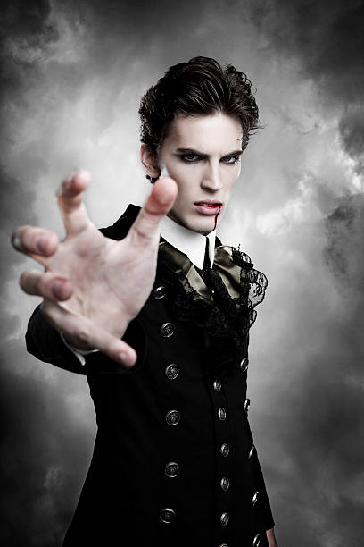 Vampire Portrait of a Vampire. Halloween theme.  vampire photos stock pictures, royalty-free photos & images