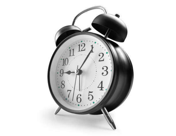 Alarm clock in black with numbers