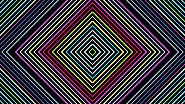 Multi colored blinking rhombuses pattern