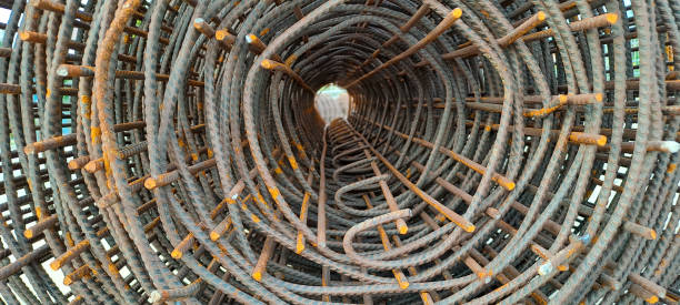 istock Rolls of steel wire mesh for building construction 1683786826