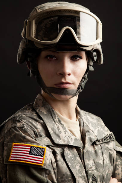 istock Female American Soldier 168383234