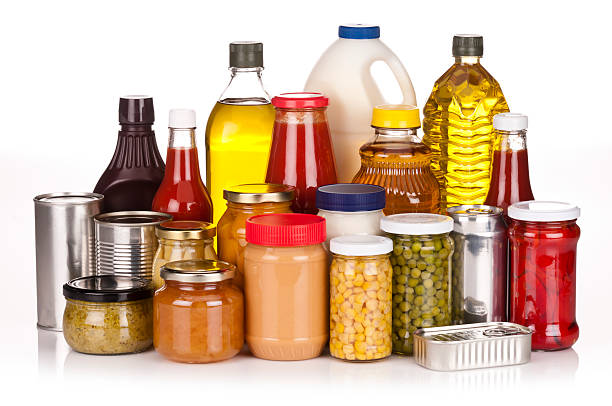 istock Un-branded canned goods, conserves, sauces and oils 168383797