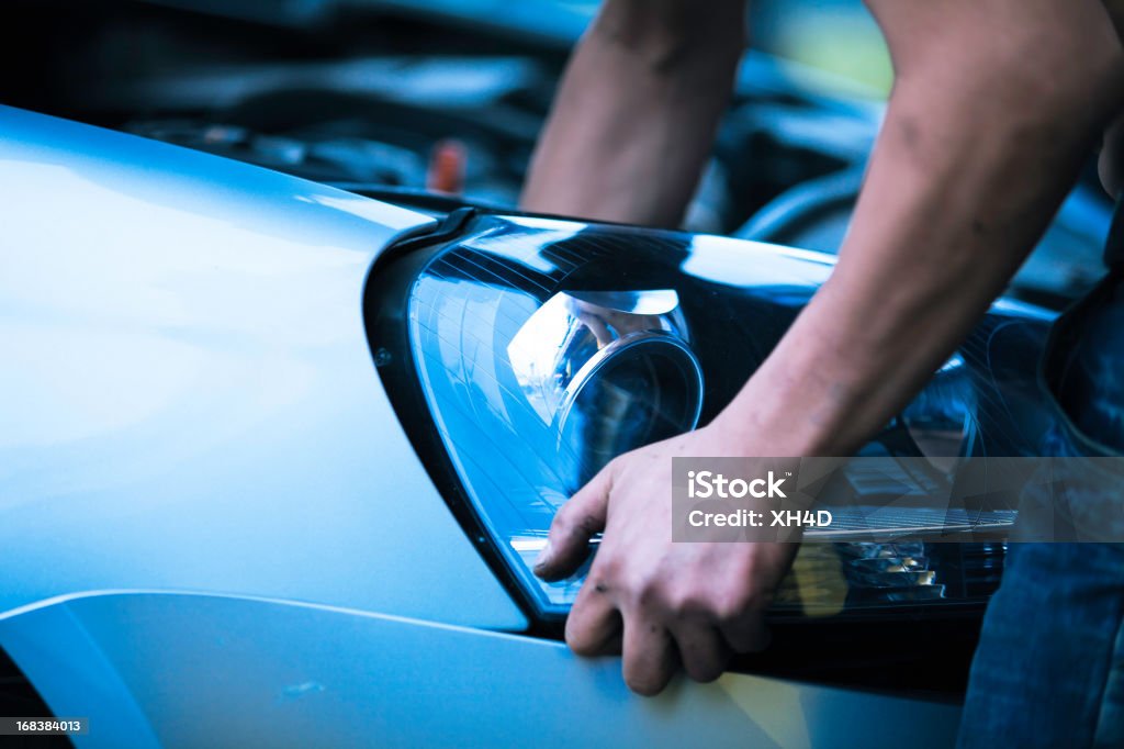 Individuelle Auto Scheinwerfer - Lizenzfrei Auto Stock-Foto