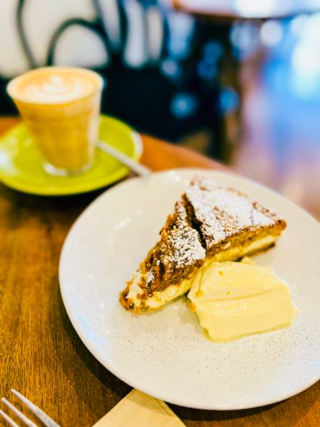 istock Carrot Cake with a Dollop of Cream 1683848166