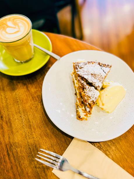 istock Carrot Cake with a Dollop of Cream 1683848678