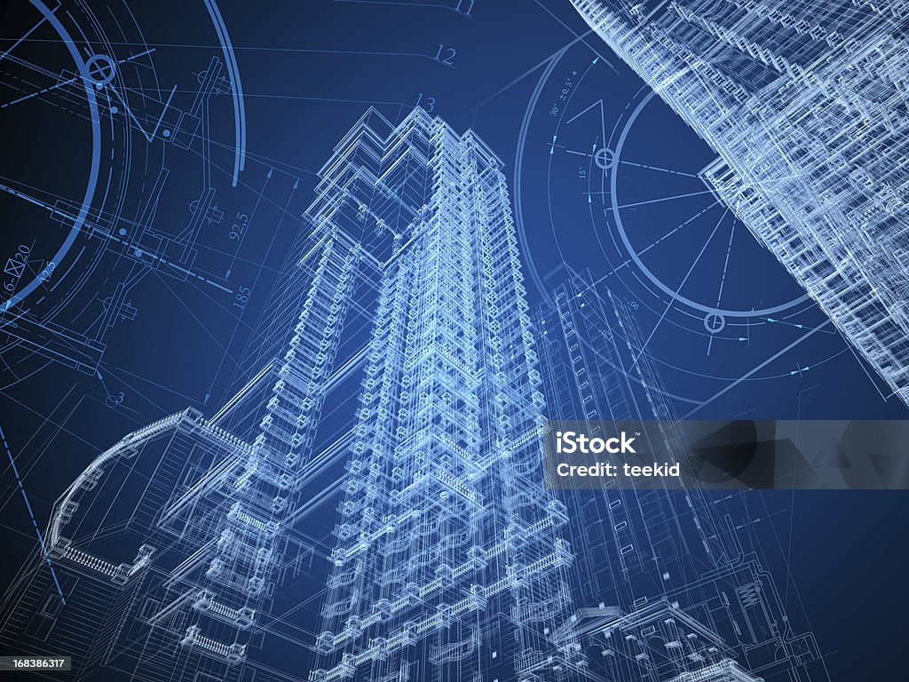 Architecture Blueprint - 免版稅建築業圖庫照片