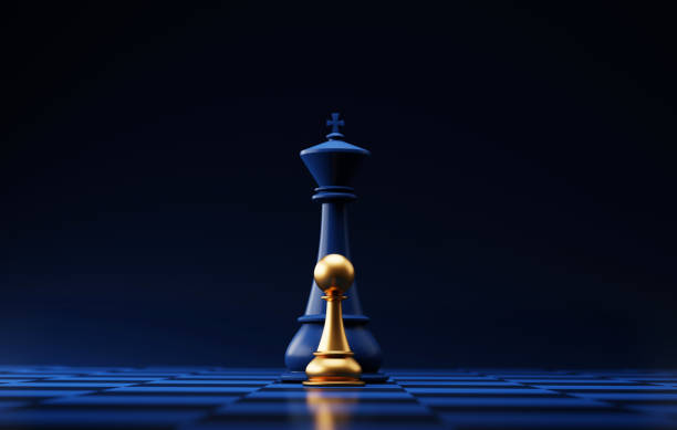 istock Golden Chess Confrontation - Leadership and Strategy Concept. 1683875977