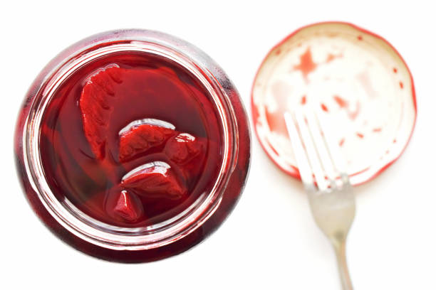 istock Pickled beetroot in a glass jar. 1683916993