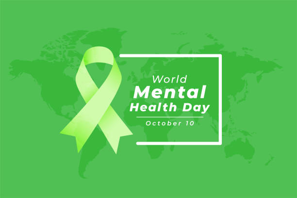 istock flat style world mental health day green background with global map 1683936247