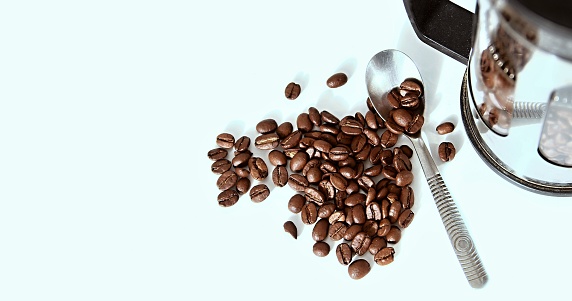 hot roasted coffee beans on display no people stock image stock photo
