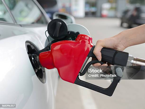 Refueling At Gas Station Xxxxxlarge Stock Photo - Download Image Now - Fuel Pump, Gasoline, Car