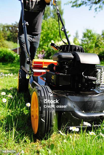 남자 잘라냄 잔디 잔디 깎기 잔디 잔디 깎는 기계에 대한 스톡 사진 및 기타 이미지 - 잔디 깎는 기계, 기계류, 꽃-식물
